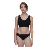 Chantelle Women Thong - Cozy Chic, invisible, breathable Black S (Small)