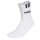 adidas unisex quarter socks, 12-pack - Cushioned 3S Linear, logo, single-coloured White 37-39