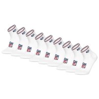 NFL Unisex Quarter Socks, 9-Pack – NFL Shield 9Pack Quarter Socks, Logo, Stripes, Cotton Blend White 39-42 (6-8 UK)