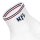 NFL Unisex Quarter-Socken, 9er Pack - NFL Shield 9Pack Quarter Socks, Logo, Streifen, Baumwollmischung Weiß 39-42