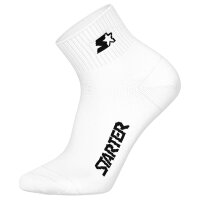 STARTER Unisex Quarter Socks, 9-Pack – Quarter Socks, Logo, Cotton Blend White 35-38 (3-5 UK)