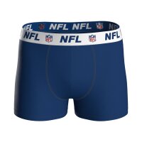 NFL Mens Boxer Shorts, 6-Pack – NFL Shield 6Pack Boxers, Cotton Stretch, Logo Waistband Dark Blue L (Large)