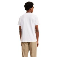 Levis Mens T-Shirt 2 pack - ‘Original Housemark Tee’, Round Neck, Cotton White 2XL (XX-Large)