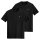 Levis Mens T-Shirt 2 pack - ‘Original Housemark Tee’, Round Neck, Cotton Black S (Small)