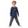SCHIESSER Jungen Schlafanzug, lang - Kids, Bündchen, Baumwolle, Print Dunkelblau 104
