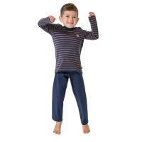 SCHIESSER Boys Pyjamas, Long - Kids, Open Leg, Cotton, Print Dark blue 104