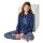 SCHIESSER Girls Pyjamas, Long - Teens, Cuffs, Cotton, Print Blue 140