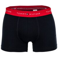 TOMMY HILFIGER Herren Boxershorts, 5er Pack - Trunks, Logo, Cotton Stretch Blau M