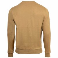 U.S. POLO ASSN. Mens Sweatshirt - Brushed Fleece, Round Neck, Logo, Cotton Blend Beige M (Medium)