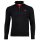 U.S. POLO ASSN. Mens knitted jumper with stand-up collar - half zip, logo, cotton Black M (Medium)