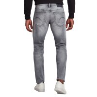 G-STAR Herren Jeans - 3301 Slim, Elto black Superstretch, Länge 32 Grau 30W/32L