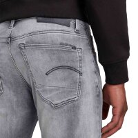 G-STAR Herren Jeans - 3301 Slim, Elto black Superstretch, Länge 32 Grau 30W/32L