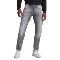 G-STAR Mens Jeans - 3301 Slim, Elto black Superstretch, Length 32 Grey 30W/32L