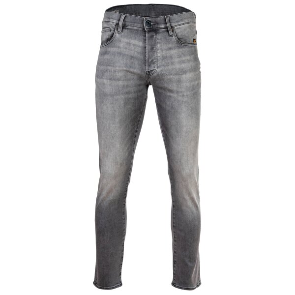 G-STAR Mens Jeans - 3301 Slim, Elto black Superstretch, Length 32 Grey 34W/32L