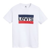 Levis Mens T-Shirt 2 pack - ‘Sportswear Logo Graphic Tee’, Round Neck, Cotton White M (Medium)