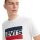 Levis Herren T-Shirt 2er Pack - "Sportswear Logo Graphic Tee", Rundhals, Baumwolle Weiß S