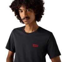 Levis Herren T-Shirts, 4er Pack - "The Graphic Tee - 4 Pack", Rundhals, Baumwolle Schwarz/Weiß M