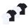 Levis Herren T-Shirts, 4er Pack - "The Graphic Tee - 4 Pack", Rundhals, Baumwolle Schwarz/Weiß M