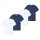 Levis Mens T-Shirts, 4-Pack - ‘The Graphic Tee - 4 Pack’, Round Neck, Cotton Blue/White M (Medium)