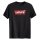 Levis Mens T-Shirt 2 pack - "Graphic Set-In Neck", Round Neck, Cotton Black S (Small)