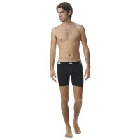 adidas mens boxer shorts, 6-pack - Boxer Briefs, Active Flex Cotton, Logo Black L (Large)