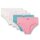 Sanetta Mädchen Hipslips, 5er Pack - Kids, Slips, Single Jersey Rosa/Blau/Weiß 116