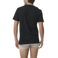 adidas Men T-Shirt, 6-pack - Crew Neck Shirt, Active Core Cotton, solid colour Black S (Small)