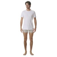 adidas Men T-Shirt, 6-pack - Crew Neck Shirt, Active Core Cotton, solid colour White S (Small)