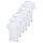 adidas Men T-Shirt, 6-pack - Crew Neck Shirt, Active Core Cotton, solid colour White S (Small)