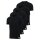 adidas Men T-Shirt, 4-pack - Crew Neck Shirt, Active Flex Cotton, solid colour Black M (Medium)