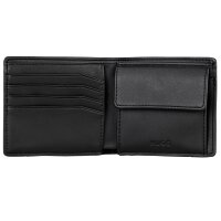 HUGO Mens Wallet with Key Ring - GB 4cc&Key RubPatch, Gift Set Black 9.7x11x1.5