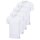 adidas Men T-shirts, 4-pack - V-Neck Shirt Active Flex Cotton, V-neck, solid colour White 2XL (XX-Large)