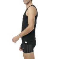 adidas Herren Unterhemden, 4er Pack - Tank Top, Active Flex Cotton, ärmellos, einfarbig Schwarz M