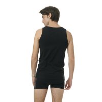 adidas Herren Unterhemden, 4er Pack - Tank Top, Active Flex Cotton, ärmellos, einfarbig Schwarz S