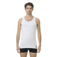 adidas Herren Unterhemden, 4er Pack - Tank Top, Active Flex Cotton, ärmellos, einfarbig Weiß S