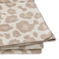 JOOP! Home blanket – LEO, animal print, logo Cream 150x200cm