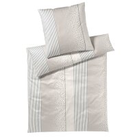 JOOP! 2-piece bed linen set – Leo, mako satin, cotton Cream 135x200cm