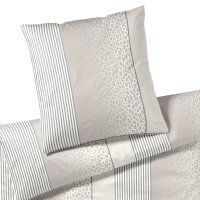 JOOP! 2-piece bed linen set – Leo, mako satin, cotton Cream 135x200cm