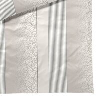 JOOP! 2-piece bed linen set – Leo, mako satin, cotton Cream 135x200cm