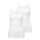 CALIDA ladies top pack of 2 - Natural Comfort, vest, tank top, jersey, single-coloured White (32/34)