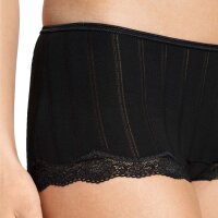 CALIDA Damen Panty 2er Pack - Etude Toujours, Low Cut, Jersey, einfarbig Schwarz S (40/42)