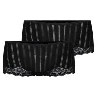 CALIDA ladies panty pack of 2 - Etude Toujours, low cut, jersey, single-coloured Black 40/42 (UK 14/16)