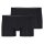 CALIDA men boxer shorts pack of 2 - Pure & Style, elasticated waistband, single-coloured Black XL (X-Large)