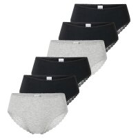 SCHIESSER womens Brazilian panties, 6-pack - 6-pack...