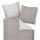 Janine 2-piece bed linen set – DAVOS, fine flannel, cotton, striped Brown/Beige 135x200cm