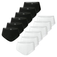 SCHIESSER womens midi briefs, 6-pack - 6-pack midi,...