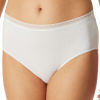SCHIESSER womens midi briefs, 6-pack - 6-pack midi, stretch cotton, plain White 4XL (XXXX-Large)