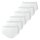 SCHIESSER womens midi briefs, 6-pack - 6-pack midi, stretch cotton, plain White 4XL (XXXX-Large)