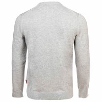 JOOP! JEANS Herren Feinstrickpullover - Pablor, Baumwolle, Rundhals, einfarbig Hellgrau M