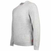 JOOP! JEANS Herren Feinstrickpullover - Pablor, Baumwolle, Rundhals, einfarbig Hellgrau M